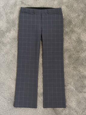 a new day Women's Windowpane Pants - Charcoal Gray